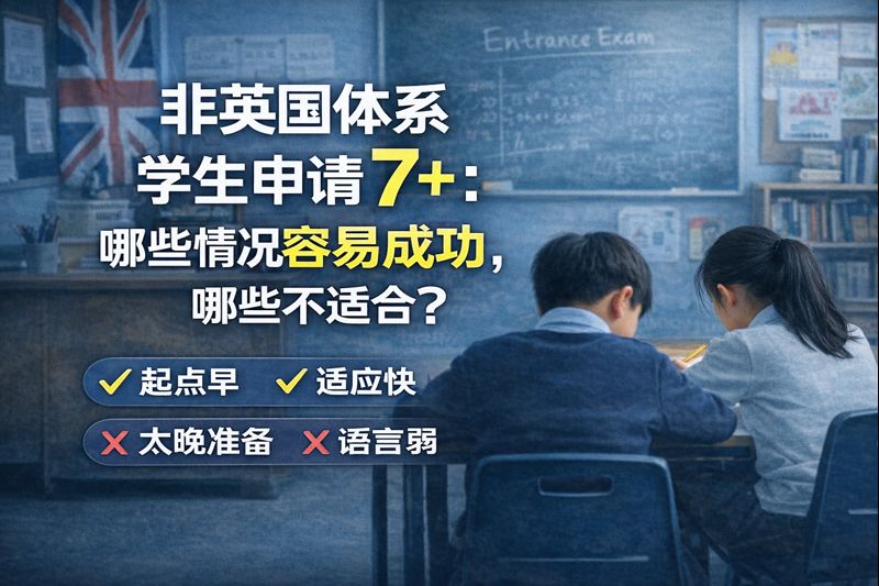 非英国体系学生申请 7+：哪些情况容易成功，哪些真的不适合？
