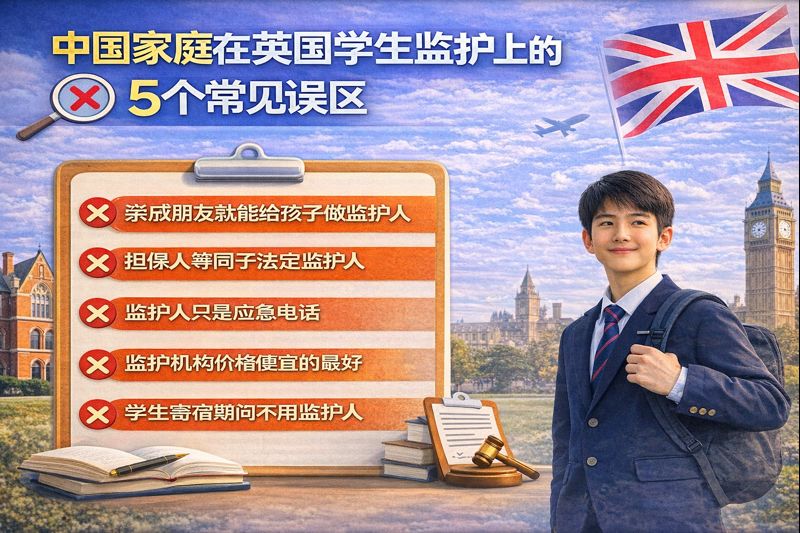 中国家庭在英国学生监护上的 5 个常见误区