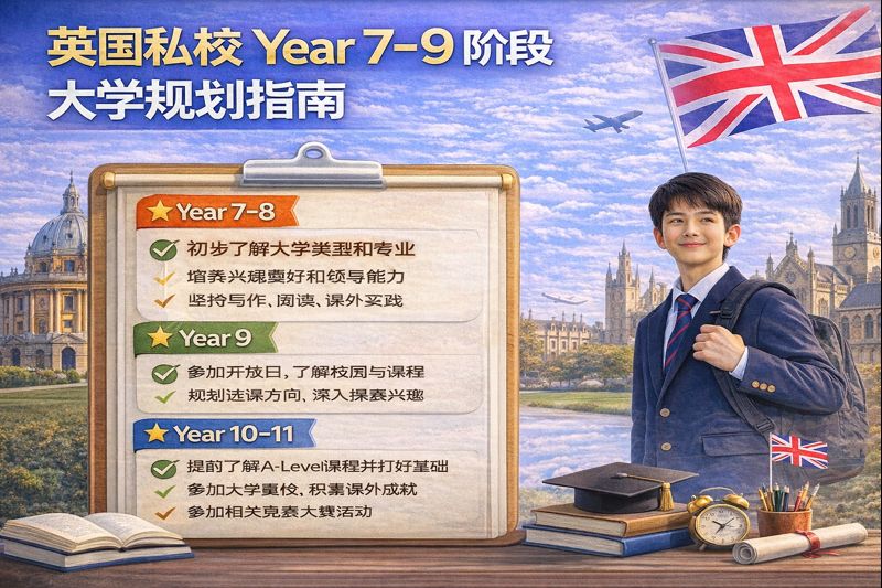 英国私校 Year 7–9 阶段如何为未来大学提前布局？